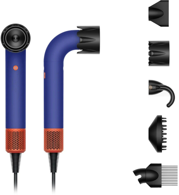 Фен Dyson Supersonic Professional Edition HD18, Vinca Blue/Topaz Orange